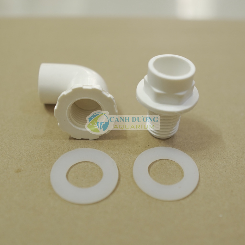 Nối răng trong góc 90 độ, răng ngoài U-PVC Phi 32-25-20 chuyên dùng cho hồ cá