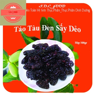 Hộp 500gr táo tàu sấy khô dẻo ngon s.o.c_food