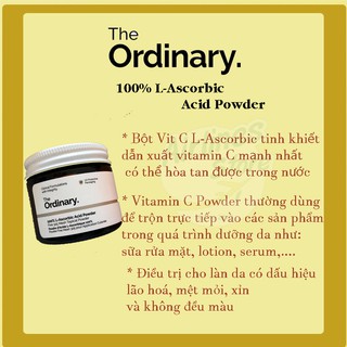 BỘT VITAMIN C 100% THE ORDINARY