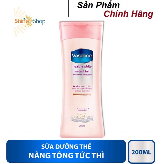 Sữa Dưỡng Thể Trắng Da Tức Thì Vaseline Instant Fair (200ml)