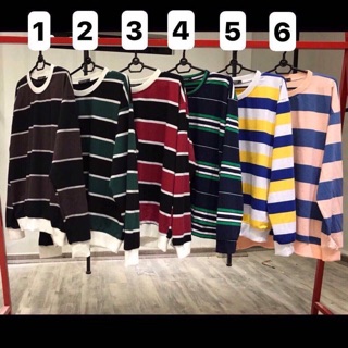‼️SWEATER SỌC HỒNG XANH❗️❗️