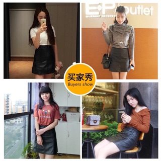 (order) chân váy da - ảnh thật ở cuối