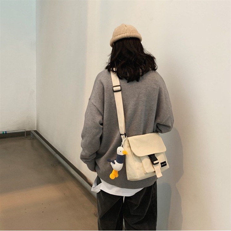 Túi Xách Canvas Đeo Vai Thời Trang Xu Hướng Cho Học Sinh