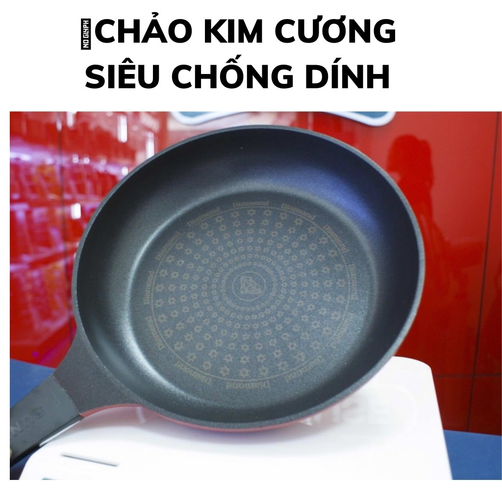 Chảo chống dính Sunhouse size CT18-CT20-CT 24- CT26- CT28-CT30cm