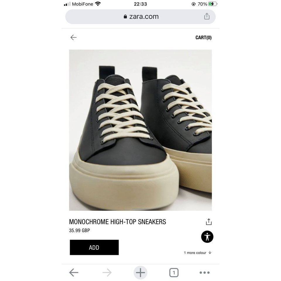 Giày thể thao nam cổ lửng bigsize 2 màu ZR | BigBuy360 - bigbuy360.vn