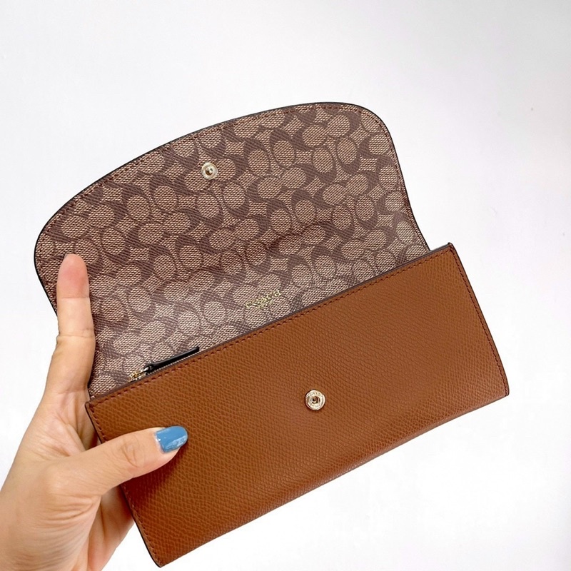 ‼️Rẻ nhất Shopee‼️Ví Coach Canvas nắp gập