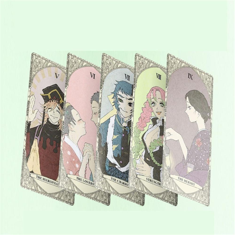 Set 22 Tấm Thẻ Bài Tarot In Hình Nhân Vật Anime Demon Slayer
