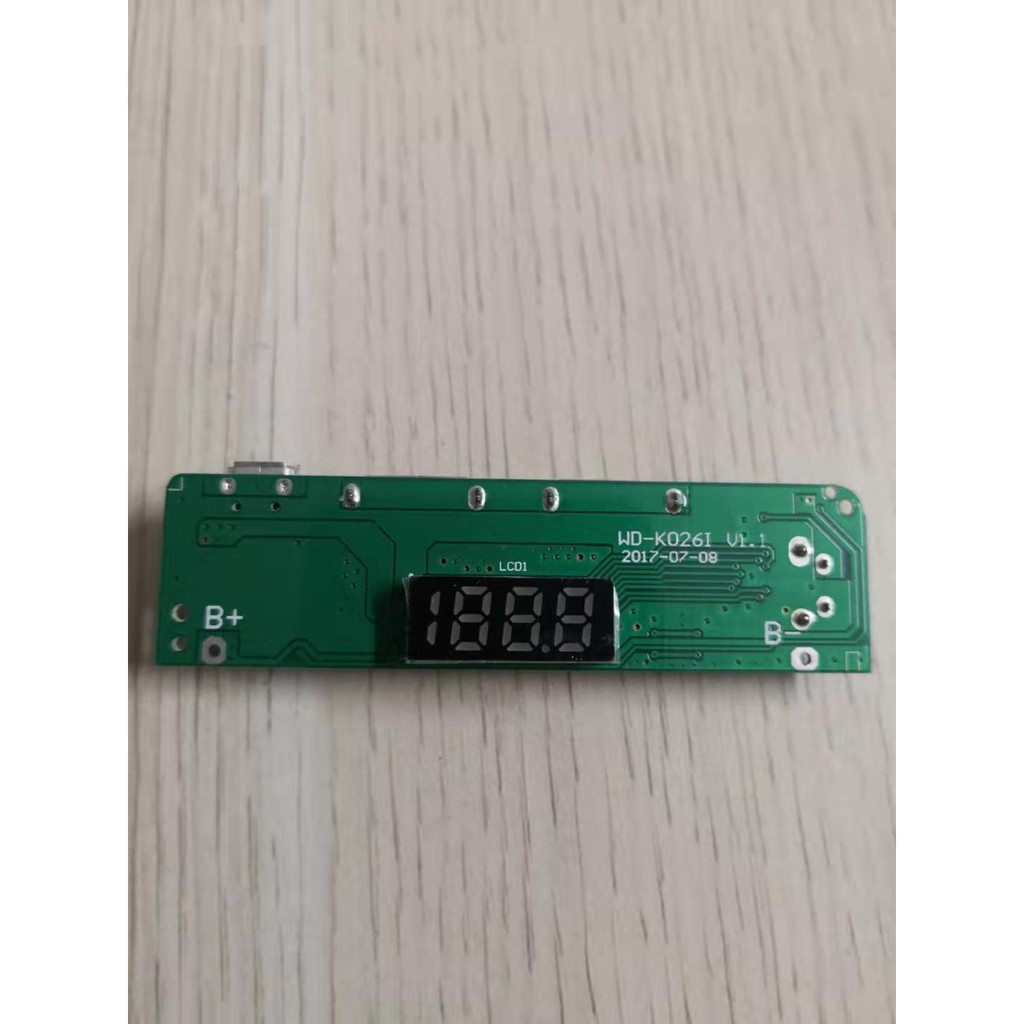 Mạch sạc dự phòng có màn hình LCD hiển thị