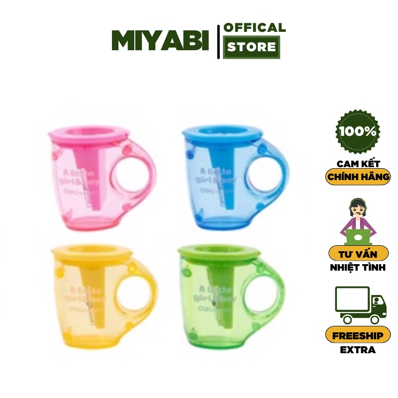 Gọt bút chì mini 0551 cute hình cái cốc - Gọt bút chì Deli cao cấp - MIYABI STORE