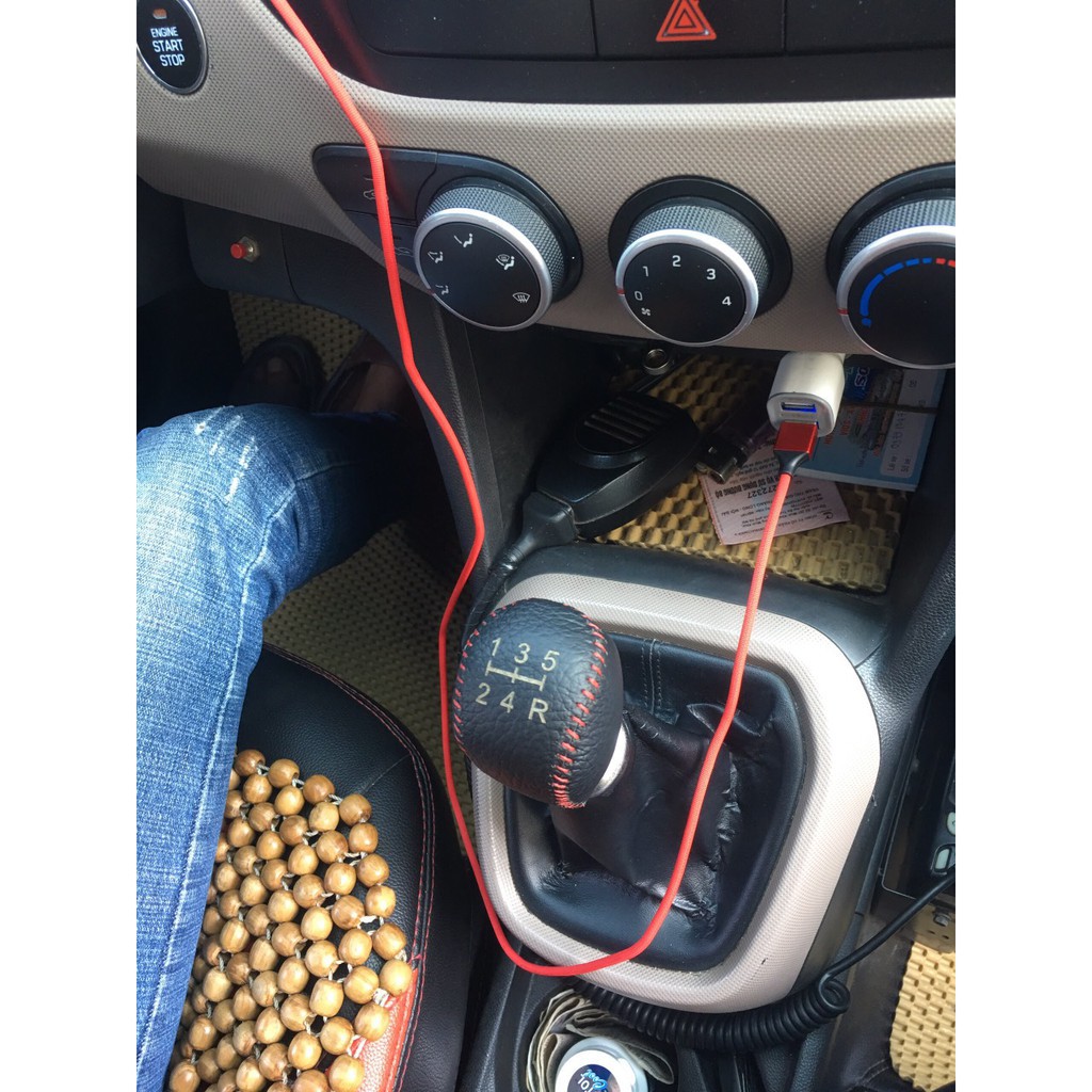 Bọc cần số+tay phanh xe Toyota Fortuner, Innova, Altis, Vios 2019 2020 2021