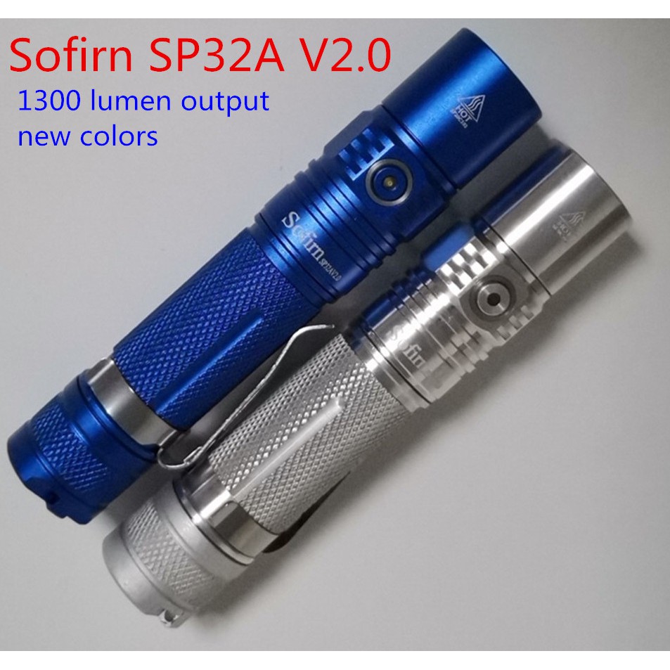 Ultra Đèn Pin Siêu Sáng 1300 lumen Sofirn SP32A v2.0 Cree XPL2 LED Max 1300 Lumens