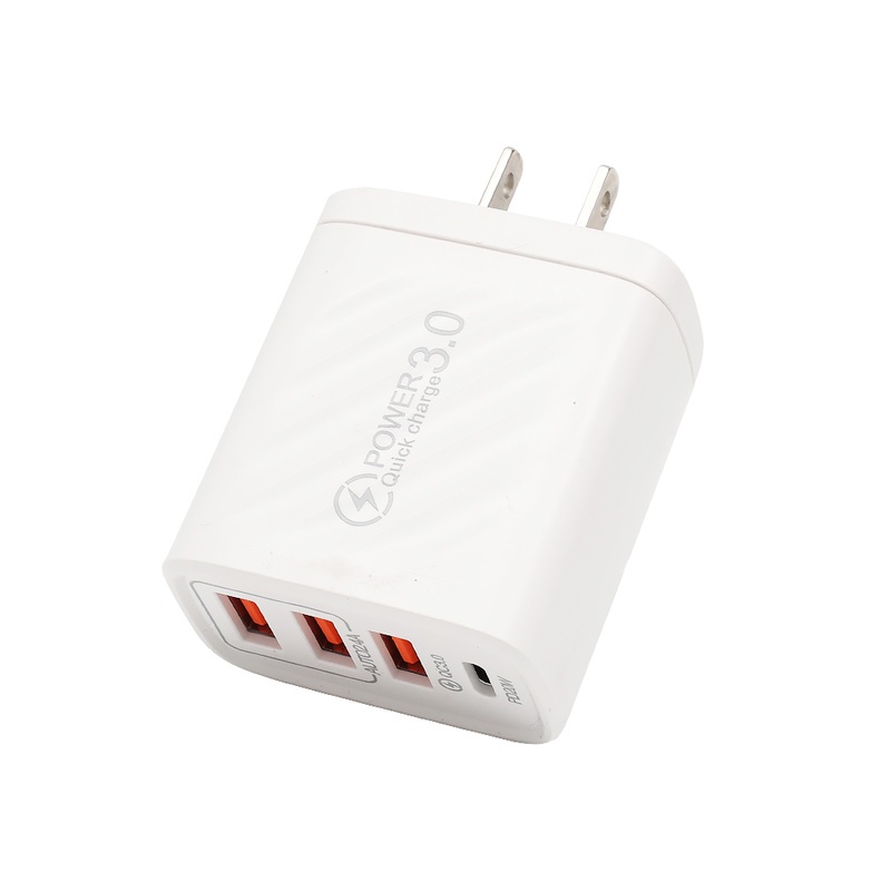 Cốc Sạc Nhanh 4 Cổng USB Type C 10W 3.0 Cho Điện Thoại Huawei Android