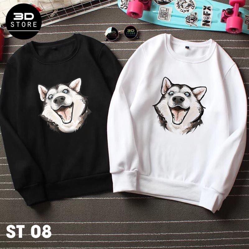 Áo Sweater hoodie nam nữ⚡FREESHIP⚡nĩ ngoại cao cấp form rộng tay dài-in hình