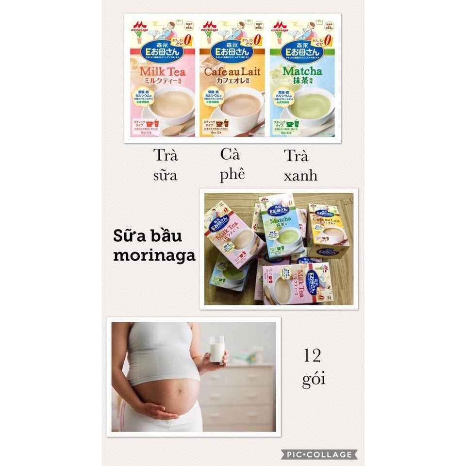 ( Date 06/2021 ) Sữa bầu Morinaga Nội Địa Nhật ( Hộp 12 túi x 18gr )