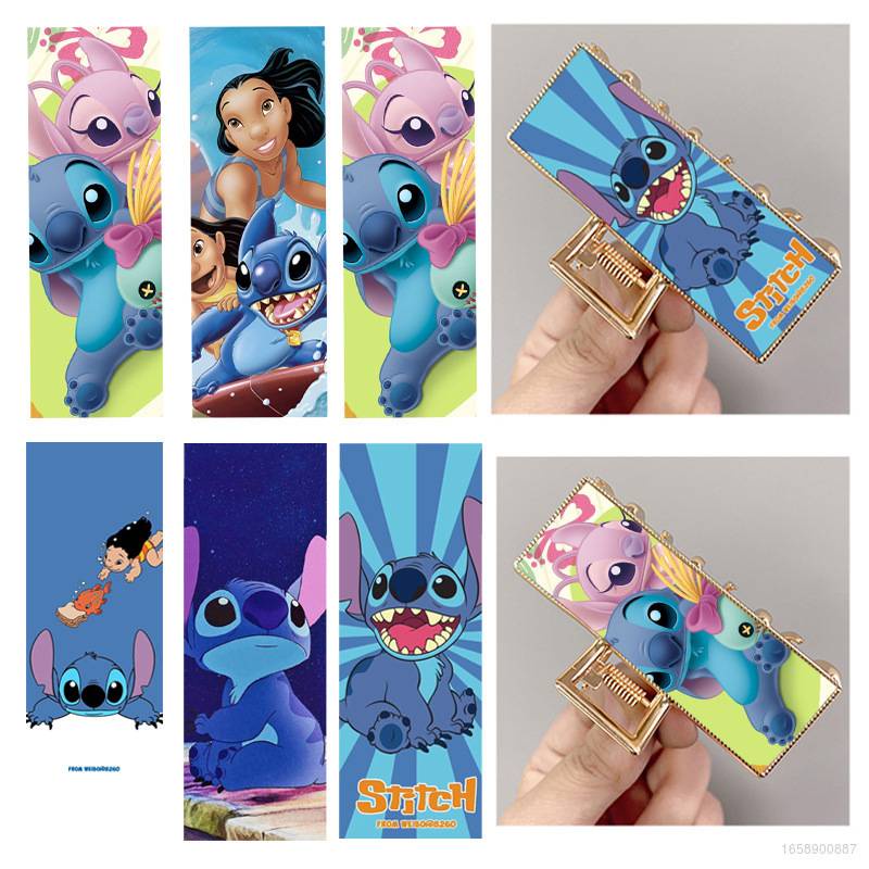 Kẹp Tóc Bán Nguyệt Hình Lilo & Stitch Phong Cách Hàn Quốc Ngọt Ngào Dễ Phối Đồ GRE4 Lilo & Stitch