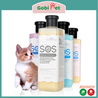 Sữa tắm SOS làm mềm mượt lông cho chó mèo thú cưng chai 530ml - Gobi Pet