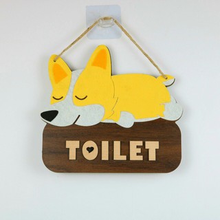 Biển Bảng Gỗ Decor Toilet Trang Trí Treo Cửa WC - Mã TL07 (TẶNG KÈM MÓC TREO)