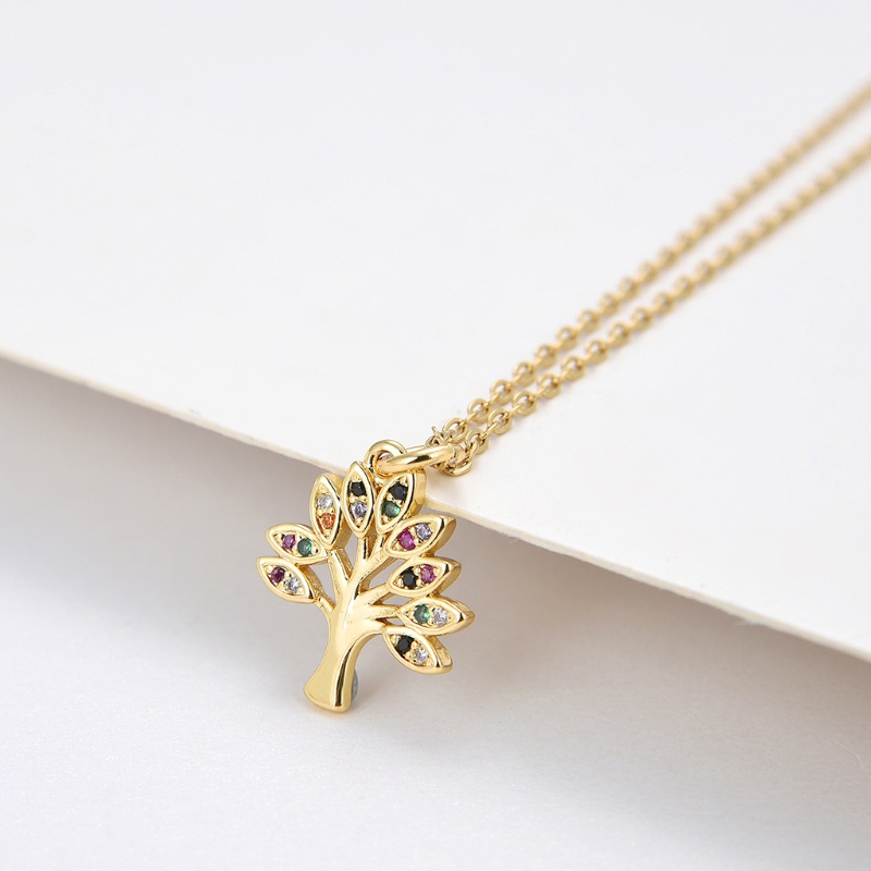 Vòng cổ Mặt Hình Cây Sự Sống Phong Cách Vintage