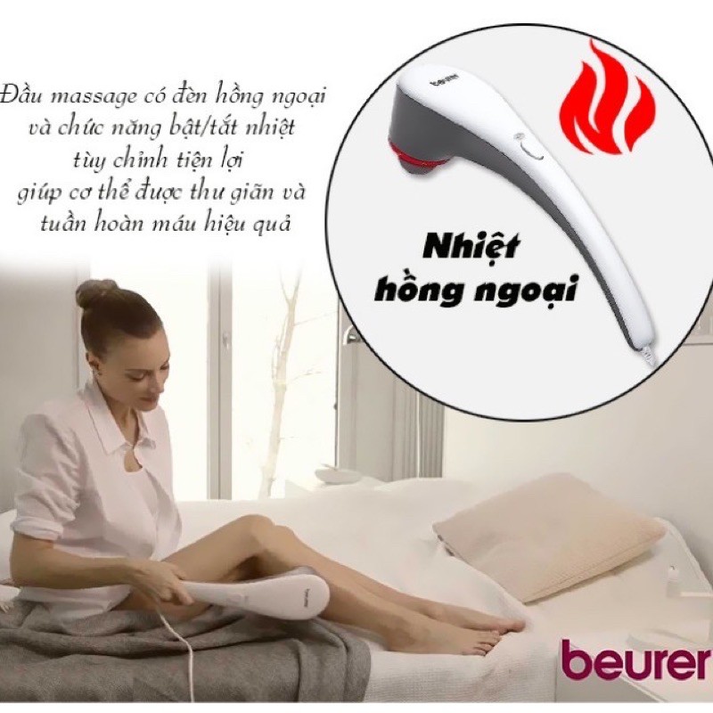 [Chính Hãng][Giá Buôn]Máy massage cầm tay đèn hồng ngoại Beurer MG55, điều trị các chứng cứng, căng, đau mỏi cơ