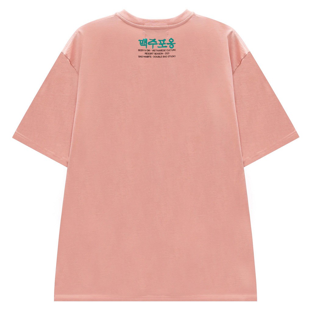 Áo Thun Unisex Bad Habits Daddy Hood Hồng 100% Cotton - Local Brand Chính Hãng | BigBuy360 - bigbuy360.vn
