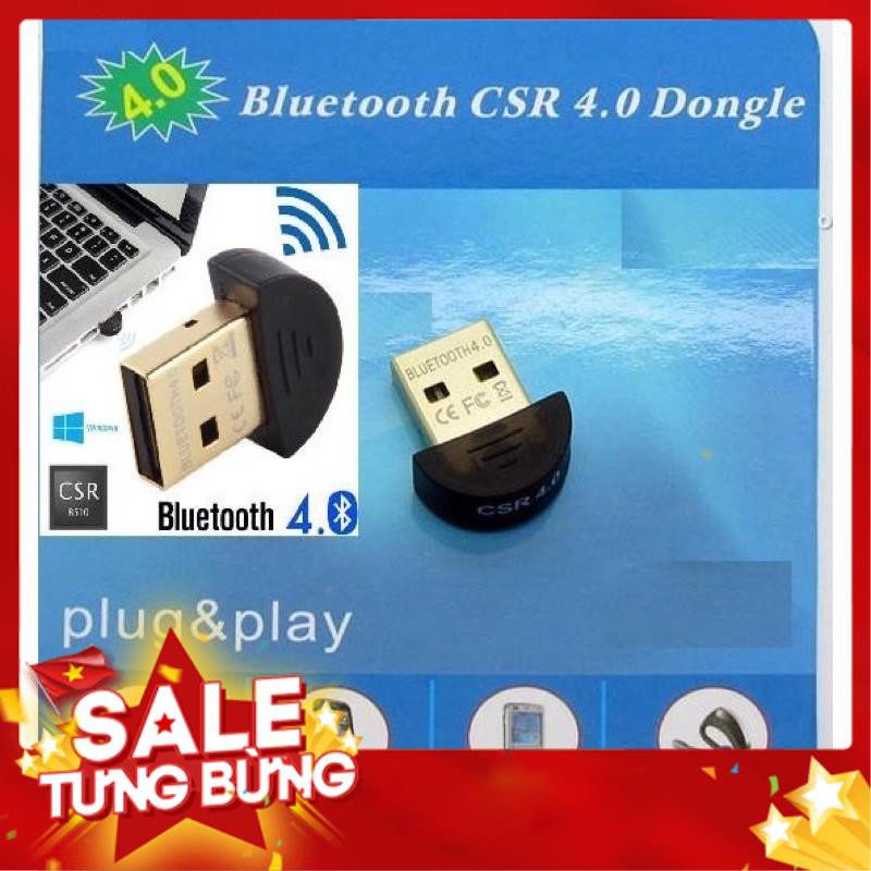 [Chính Hãng] Đầu USB bluetooth CSR 4.0 Dongle biến thiết bị không có bluetooth thành có bluetooth - Sóng căng đét