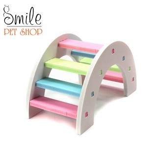 [GIÁ SỈ] Phụ kiện Hamster - Cầu thang bằng gỗ nhiều màu sắc cho hamster - Smile Pet Shop