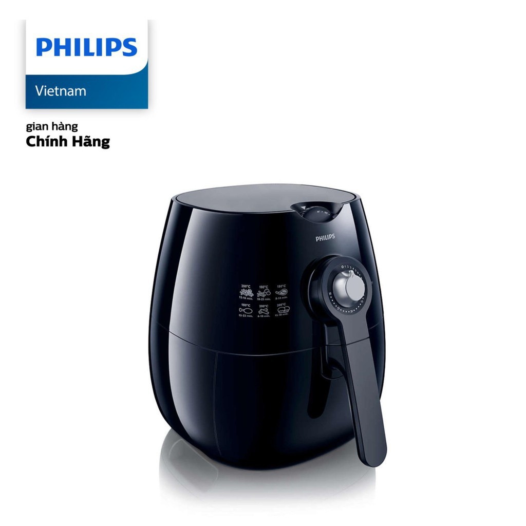 Nồi chiên không dầu điều khiển cơ Philips HD9220/20 - Hàng chính hãng