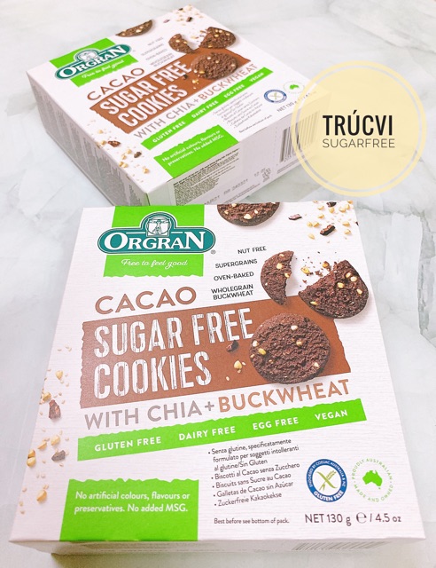 ORGRAN | Bánh Quy Không Đường (SUGAR FREE COCKIES), 130GR