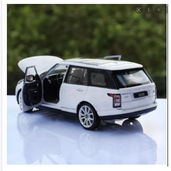 Xe mô hình ô tô Range Rover tỉ lệ 1:32 xe ô tô bằng sắt có vô lăng bẻ lái mở cửa trước đồ chơi trẻ em