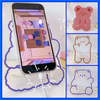 Giá đỡ sách vở học sinh, điện thoại, ipad, iphone bằng nhựa trong suốt xinh xắn -Kệ đỡ cute trang trí bàn học tập gọn gà