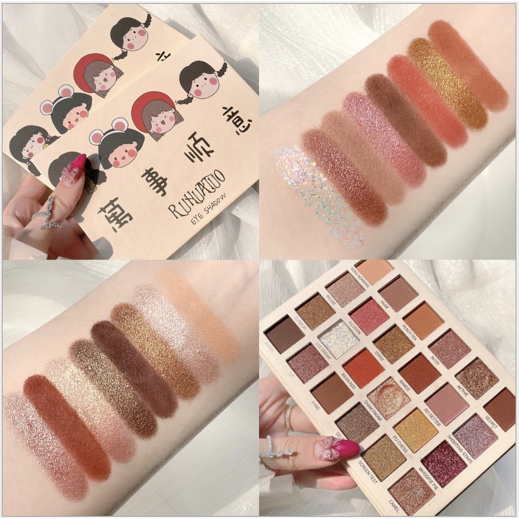 Bảng phấn mắt Muge Leen, phấn mắt 25 ô nội địa trung bảng mắt Lucky Me C3 - Sammi beauty