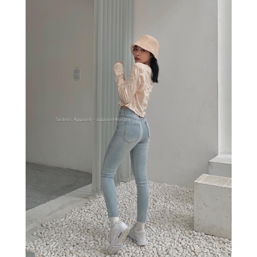 QUẦN SKINNY JEANS CẮT LAI-QJ064
