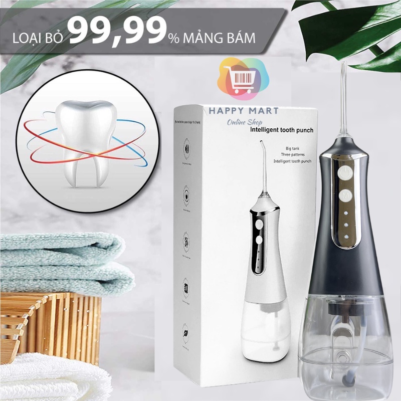 Máy tăm nước vệ sinh răng miệng siêu sạch cầm tay chính hãng theo công nghệ Châu Âu Hiven