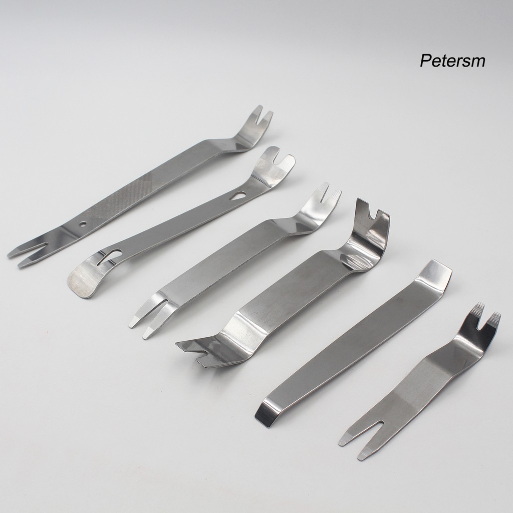 Set 6 Dụng Cụ Tháo Lắp Âm Thanh Bằng Thép Không Gỉ S19 * 6 Chuyên Dụng Cho Xe Hơi