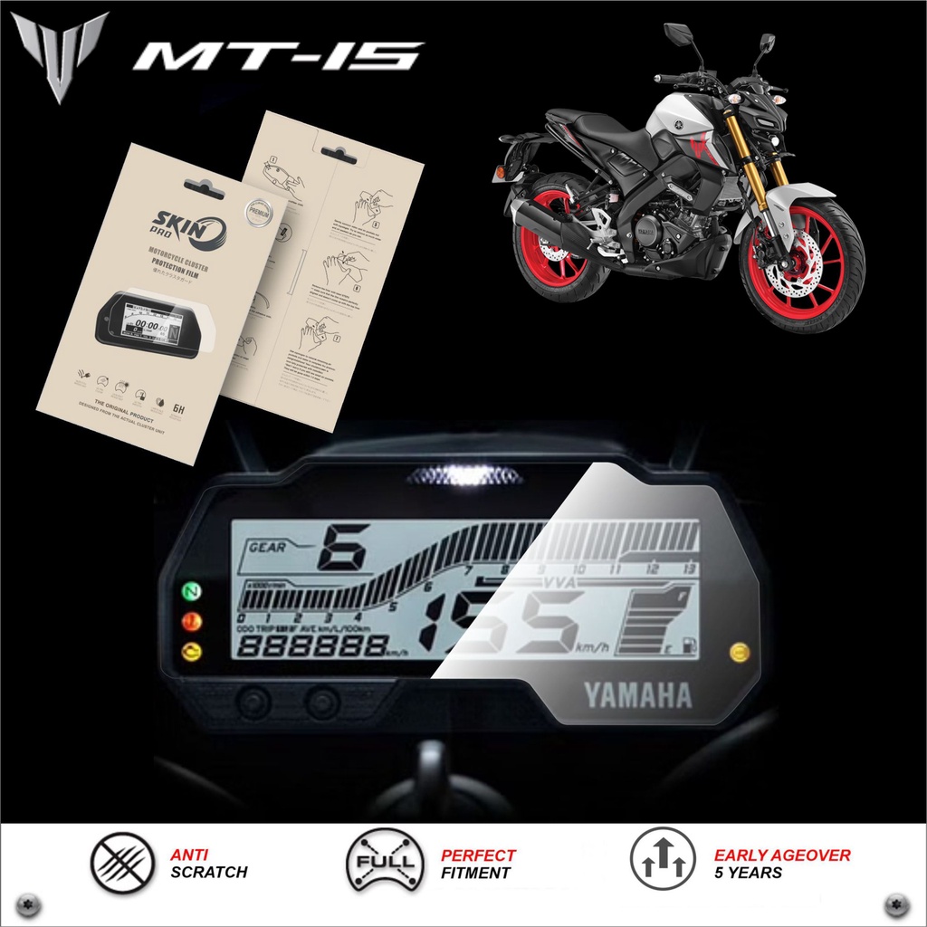 Miếng dán PPF bảo vệ mặt đồng hồ xe R15 V3 MT15 2020 2021 2022 - YAMAHA R15 R15V3 MT 15