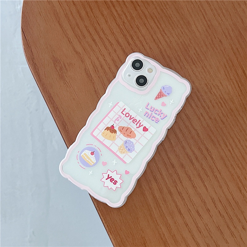 Ốp lưng iphone trong lượn sóng lovely 6/6s/6plus/6splus/7/7plus/8/8plus/xs/11/12/13/14/pro/max/plus/promax TLS13