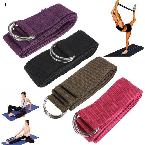 Dây tập Yoga Cotton 1,8mx3,8cm, hỗ trợ tập luyện Yoga tại nhà, văn phòng tiện dụng KICO