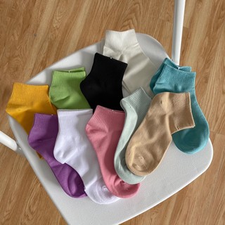 vớ trơn basic màu pastel ngọt ngào
