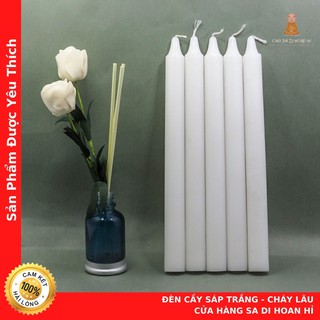 Đèn Cầy Sáp Trắng - Cháy Lâu - Cửa Hàng Sa Di Hoan Hỉ