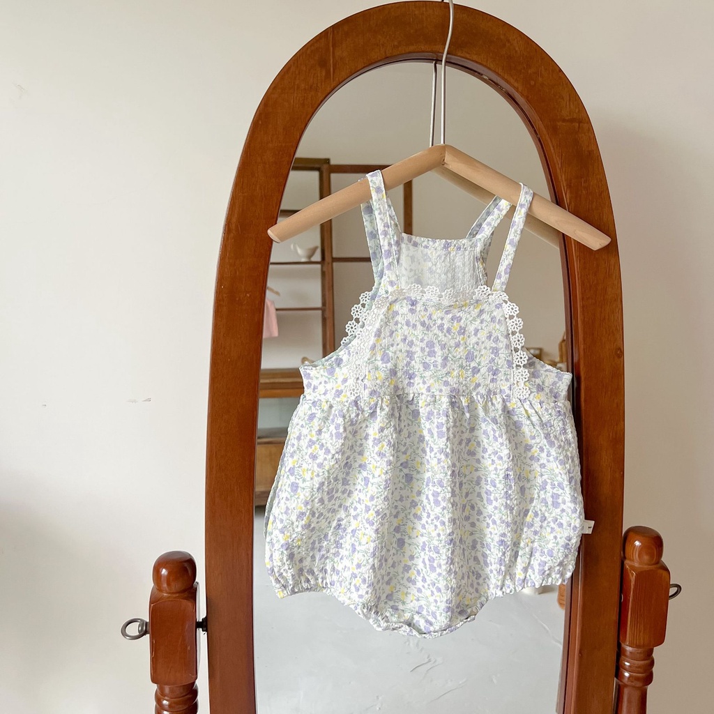 Jumpsuit In Hoa ThờI Trang MùA Hè Cho Bé GáI