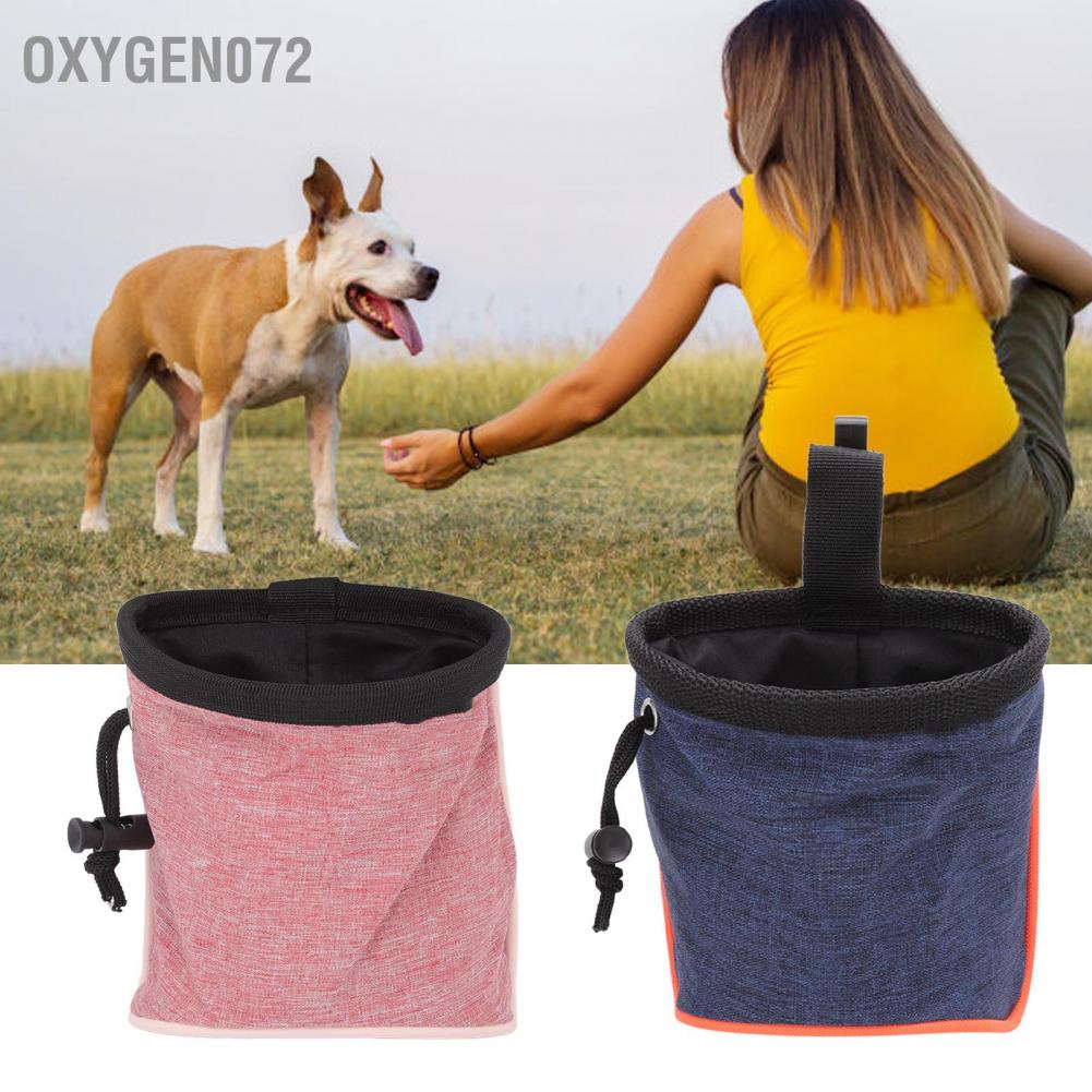 Oxygen072 Oxygen072 Dog Treat Pouch Túi đi bộ có thể thu gọn dành cho chó phân phối túi Poop tích hợp để dạo ngoài trời