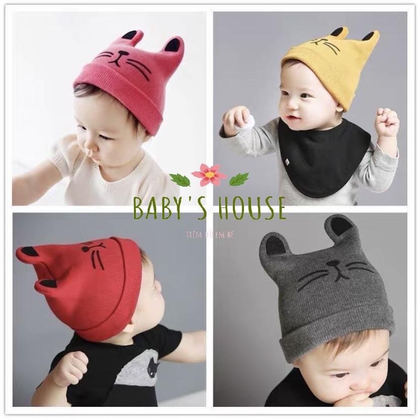 Mũ len hình mặt mèo cho bé (4m-3y) - Baby's house