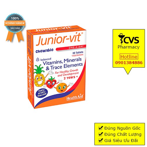 Viên Uống Junior Vit Bổ Sung Vitamin Cho Trẻ