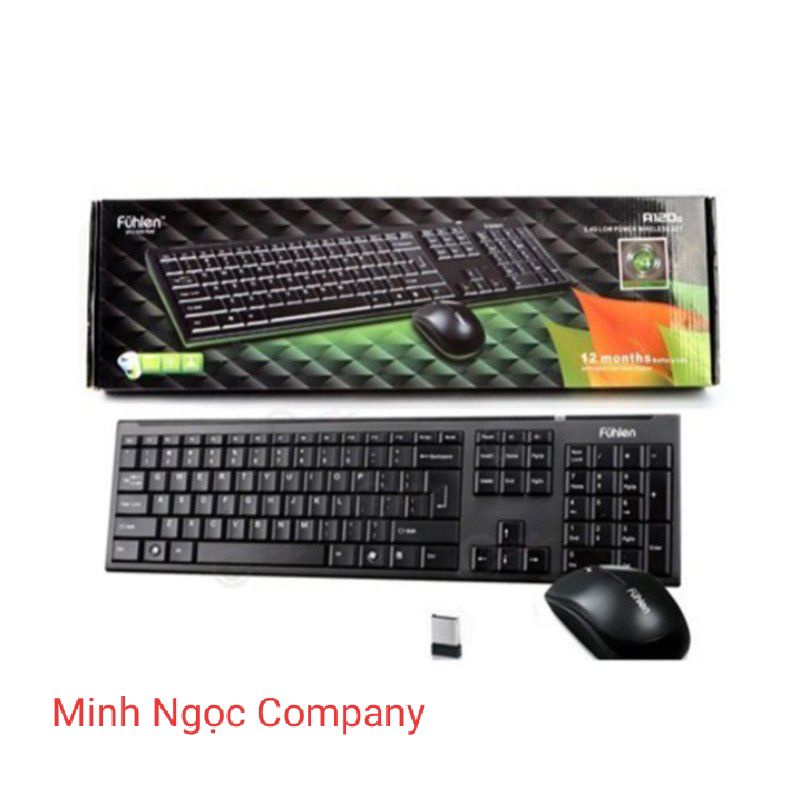 Bộ bàn phím và chuột không dây Fuhlen A120 + A120G - Hàng Chính Hãng
