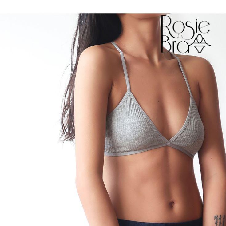 Áo Bralette Cotton Siêu Mỏng Dây Chéo Không Móc, Áo Lót Không Gọng Không Đệm Mềm Mịn Tự Nhiên Cá Tính B246