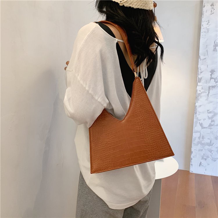 Túi Xách Đeo Vai Họa Tiết Da Cá Sấu Cỡ Lớn Thời Trang Mùa Hè 2022 Cho Nữ