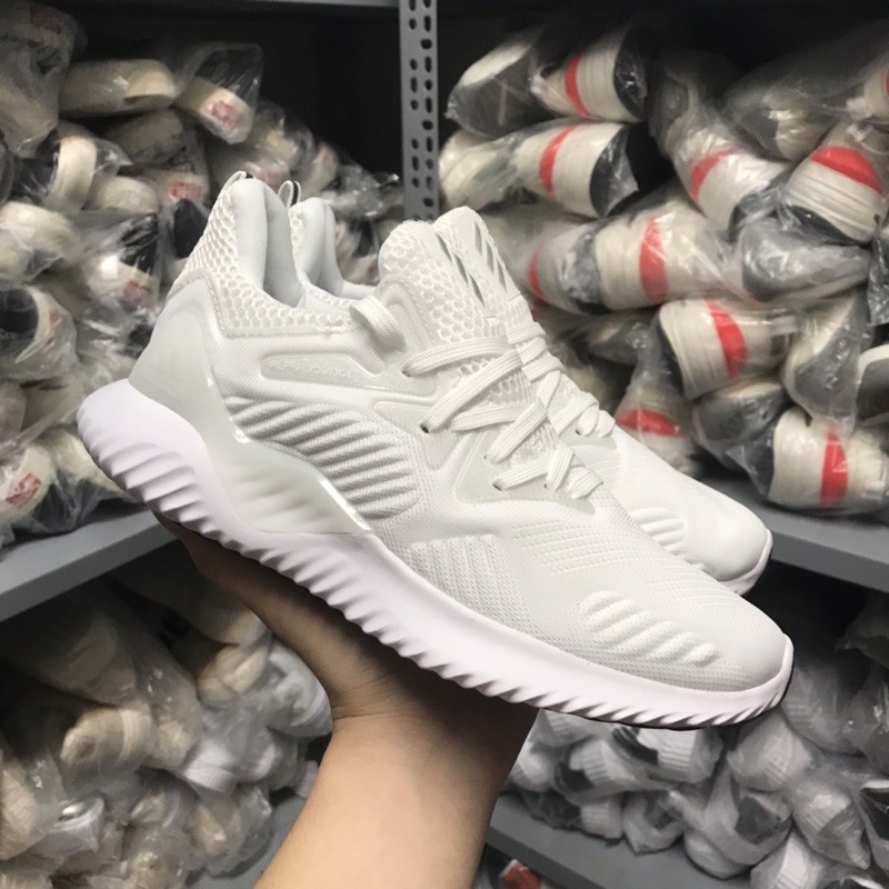 &gt;ẢNH THẬT-HÀNG THẬT&lt; Giày sneaker Anpha Bounce full trắng nam nữ