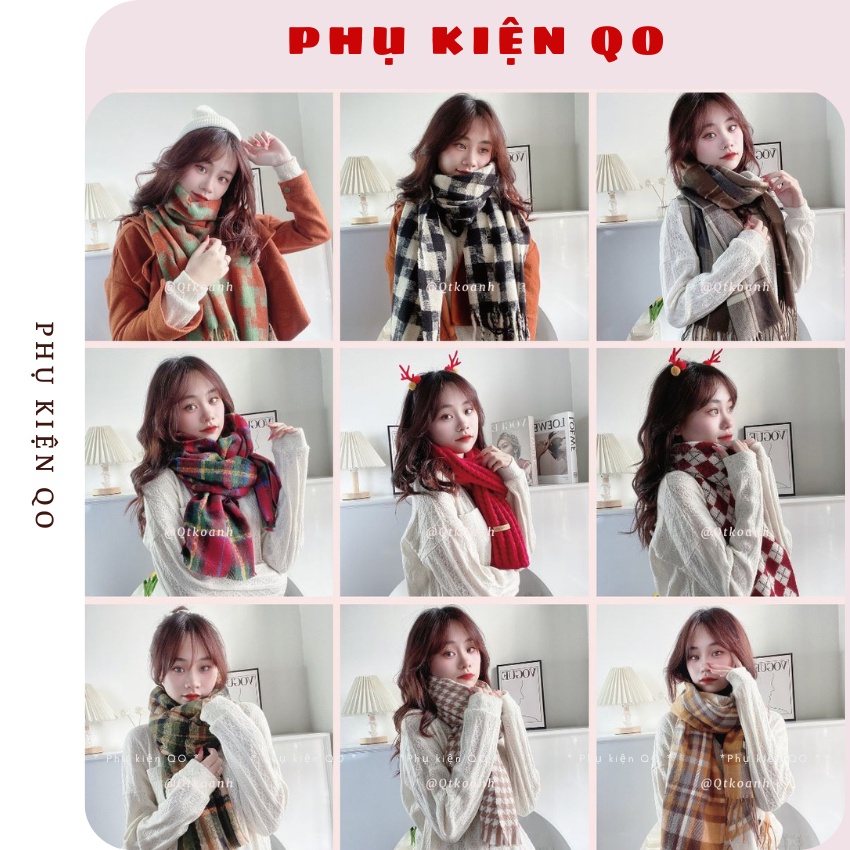 Khăn Quàng Cổ - Khăn Choàng Cổ Len Ấm Áp Phong Cách Vintage K01