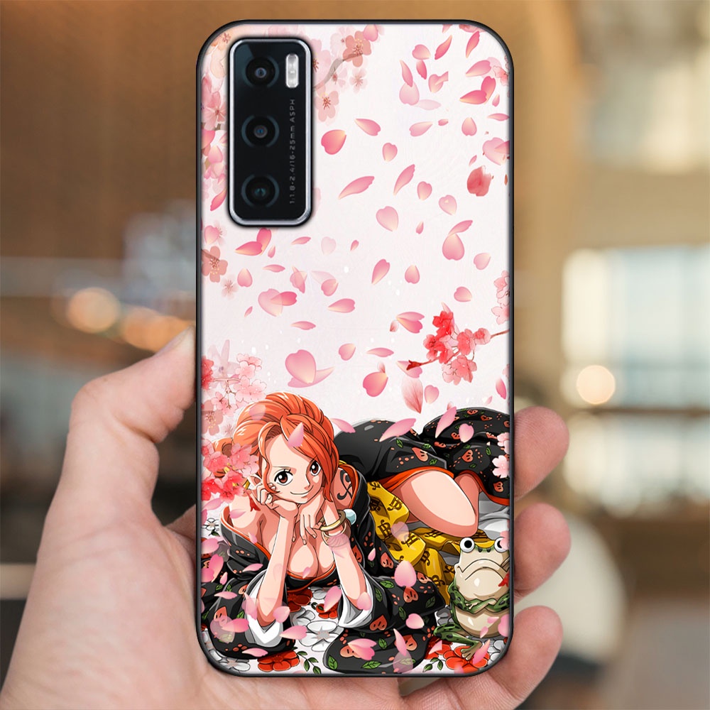 Ốp lưng Vivo V20 SE viền đen in hình Nami One Piece Đảo Hải Tặc