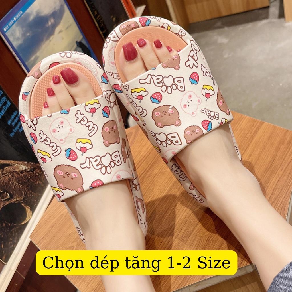 Dép nữ hình gấu LUCK cực xinh, mềm êm